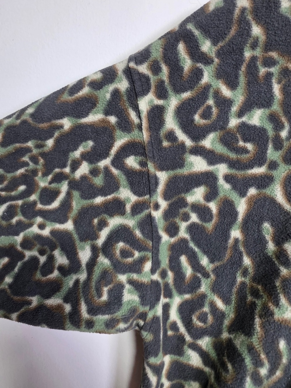 Tna Leopard Print Fleece Quarter-Zip Pullover - Picture 7 of 10